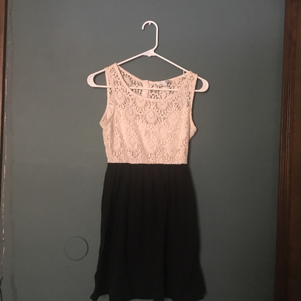 Lace top dress